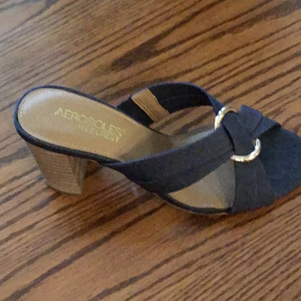 Aerosoles heel rest denim sandal - new condition.